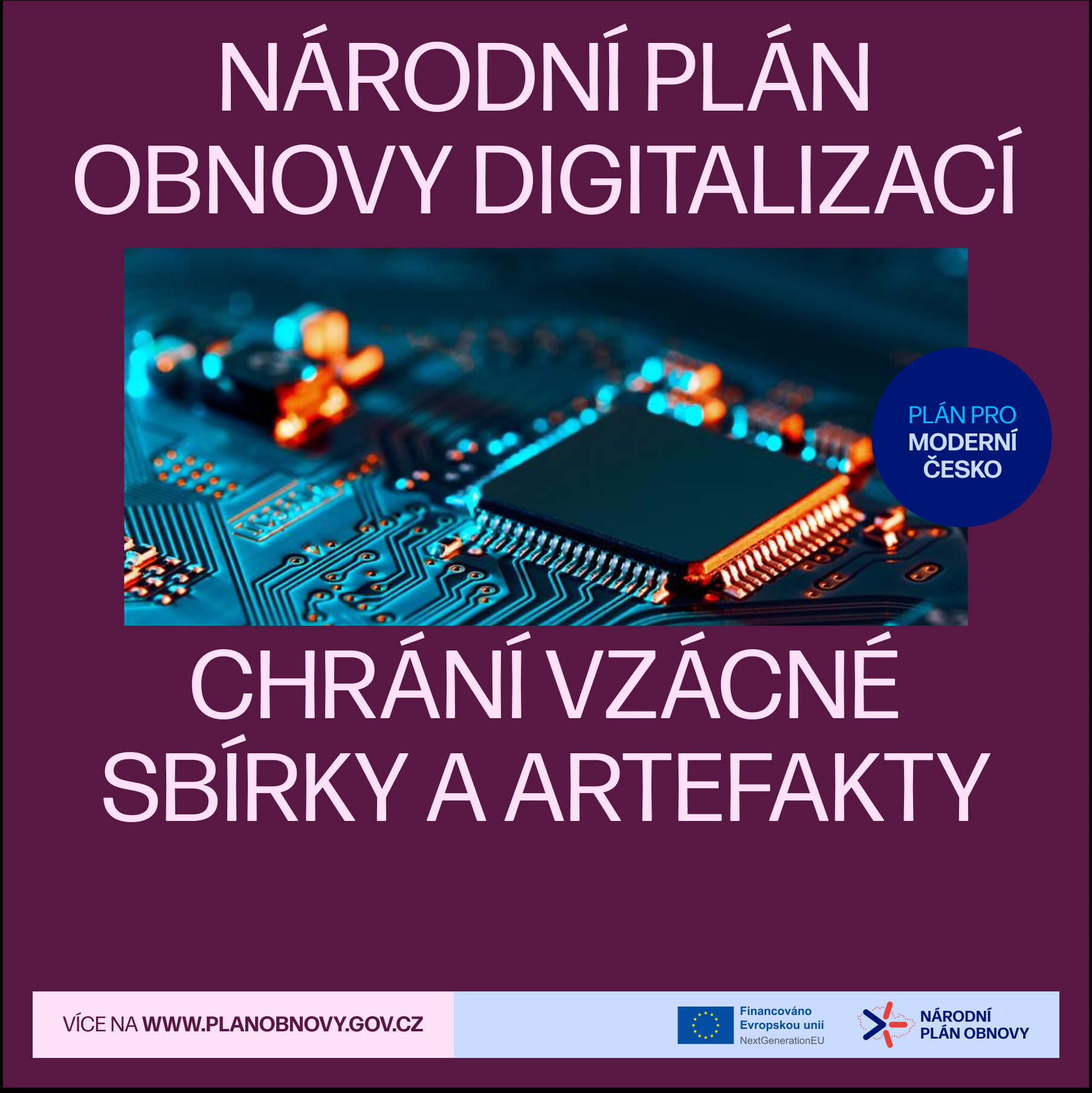 Národní plán obnovy digitalizací - chrání vzácné sbírky a artefakty